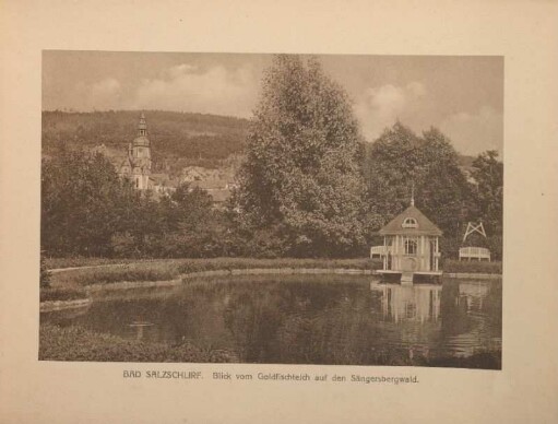 Bad Salzschlirf. Eingang zum Schloß Eisenbach.