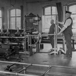 Führerstand einer Fördermaschine : Technikgeschichte | Technik und Wirtschaft | Kali und Kochsalz