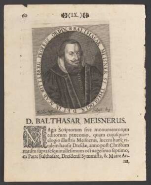 Porträt Balthasar Meisner (1587-1626)