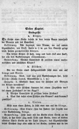 Erstes Kapitel. Vorbegriffe.