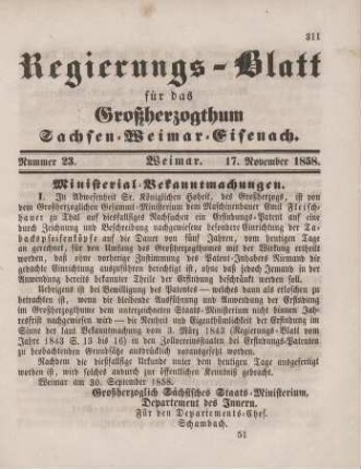 Nr. 23 : 17. November 1858