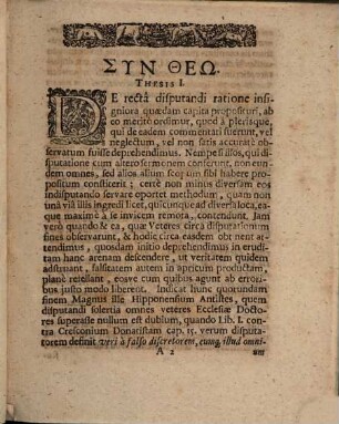 Exercitatio ... de recta disputandi ratione
