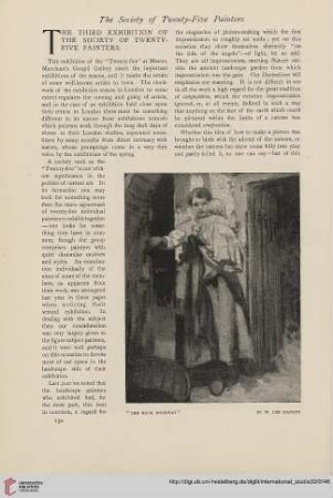 The third exhibition of the Society of twenty-five painters