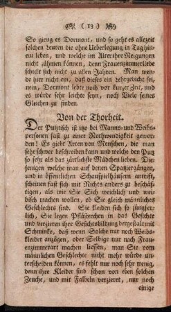 Von der Thorheit.