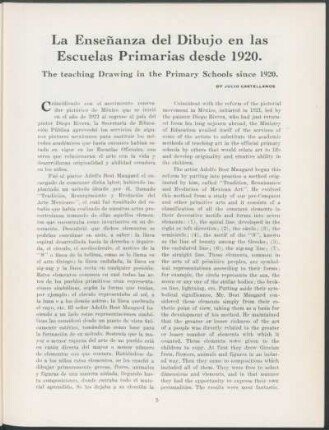La Enseñanza del Dibujo en las Escuelas Primarias desde 1920.