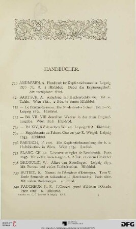 Handbücher (Nr. 730-750)