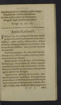Amico Lectori S.