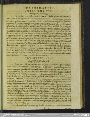 Articulus XXXI. Confessio socii criminis