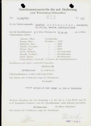 Huthmacher, Gabriel
