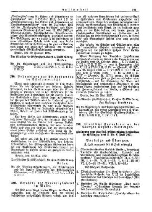 Staatliche Ferienkurse an der Georgia Augusta, Göttingen : [Amtlicher Teil]