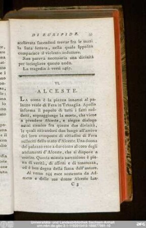 VI. Alceste.