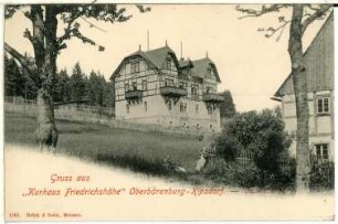 Oberbärenburg. Kurhaus Friedrichshöhe