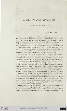 5: Correspondance particulière de la Gazette des Beaux-Arts