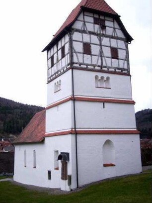 Turm und Langhaus von Südost komplett