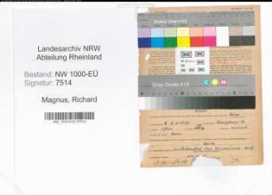 Entnazifizierung Richard Magnus, geb. 06.04.1889 (Lehrer)
