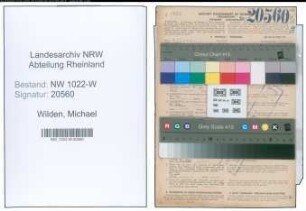 Entnazifizierung Michael Wilden , geb. 05.02.1902 (Baecker)