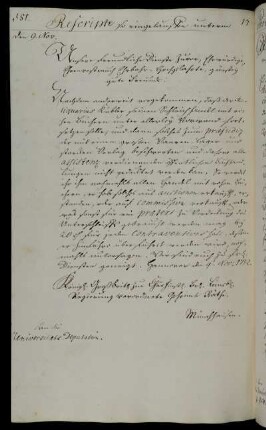 Wiederholte Ermahnung des Antiquars Kübler wegen des Handels mit ungebundenen Büchern und Erinnerung an die Strafe von 20 Reichtalern.
