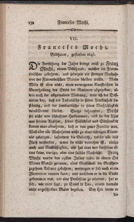 VII. Francesco Mochi, Bildhauer, gestorben 1646.