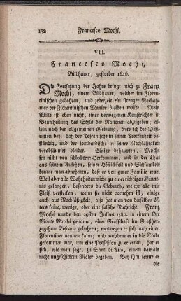 VII. Francesco Mochi, Bildhauer, gestorben 1646.