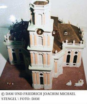 Ludwigskirche Saarbrücken (Rekonstruktion) - Modell des Gesamtgebäudes