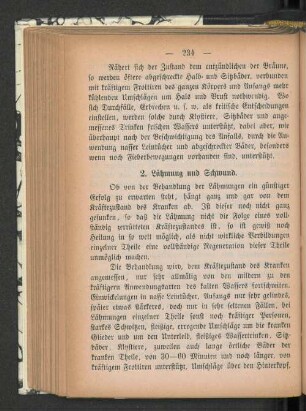 2. Lähmung und Schwund.