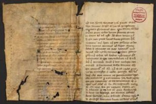 Fragment (12. Jh., abgelöste Spiegelbl.)