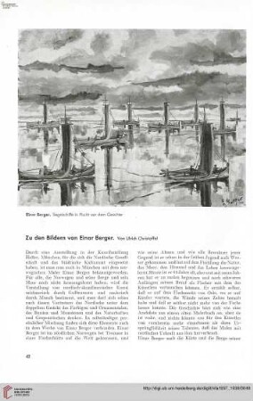 53: Zu den Bildern von Einar Berger