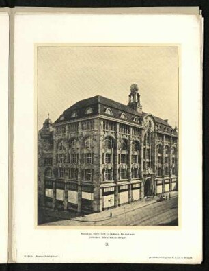 Warenhaus Herm. Tietz in Stuttgart, Königstraße. Außenansicht.