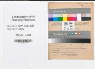 Entnazifizierung Ernst Meyer, geb. 03.11.1901 (Lehrer)