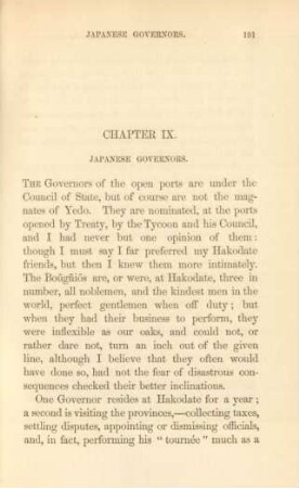 Chapter IX. Japanese governors