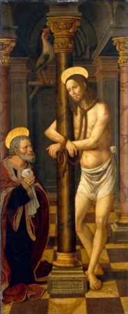 Christus an der Geißelsäule mit reumütigem Petrus