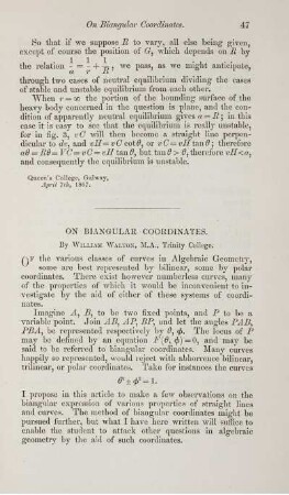 On biangular coordinates.