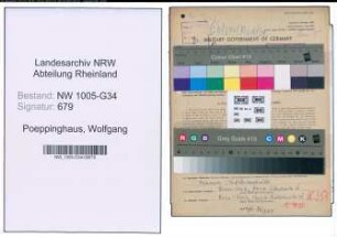 Entnazifizierung Wolfgang Poeppinghaus , geb. 16.07.1919 (Arzt)