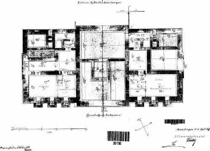 Spaichingen: Empfangsgebäude Verwaltungsgebäude Grundriß Kellergeschoß