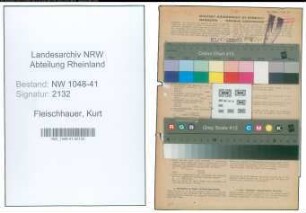 Entnazifizierung Kurt Fleischhauer , geb. 04.08.1911 (Polizist)