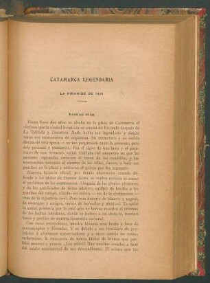 Catamarca legendaria : La piramide de 1830
