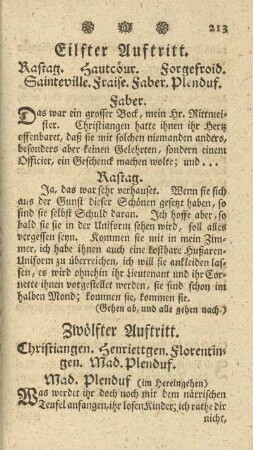 Eilfter Auftritt