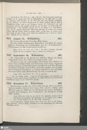 562. 1613, September 10. Wittenberg