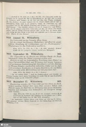 562. 1613, September 10. Wittenberg