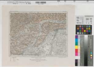 Deutsches Reich Karte des Deutschen Reiches Nr. 624 Freising 1915 1 : 100 000 28 x 37 Topographisches Bureau des Bayerischen Generalstabs Benkhausen