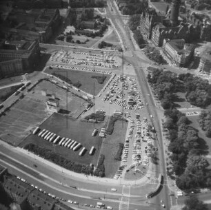 Wilhelm-Leuschner-Platz in Leipzig : Blickrichtung Westen