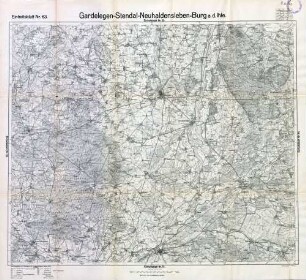 Reichskarte: Einheitsblatt 63 Gardelegen-Stendal-Neuhaldensleben-Burg a. d. Ihle