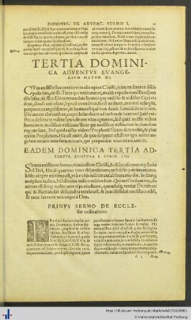 Tertia Dominica Adventus.