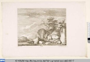 Landschaft mit Felsen