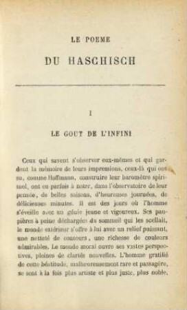Le poeme du haschisch
