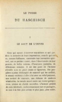 Le poeme du haschisch