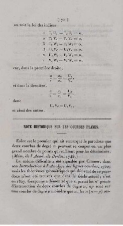 Note historique sur les courbes planes.