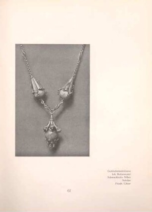 Goldschmiedeklasse Joh. Rettenmaier, Schmuckkette Silber, Schüler Friedr. Cäsar