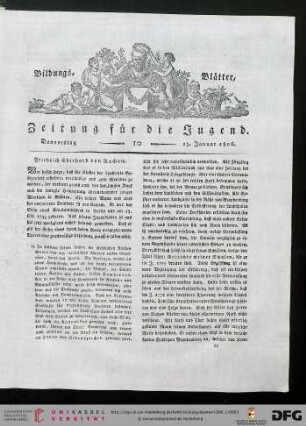 Heft 10 (23. Januar 1806)