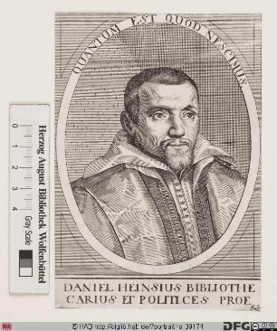 Bildnis Daniel Heinsius (eig. Heins)